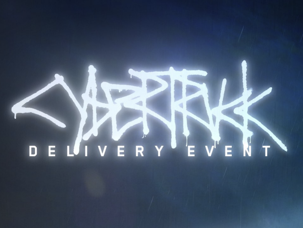 Cybertruck delivery event logo